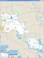 St. Martin Parish (), La Carrier Route Wall Map